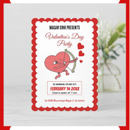 Charming Valentindagen Party | Hjärta och Ro Inbjudningar