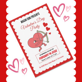 Charming Valentindagen Party | Hjärta och Ro Inbjudningar