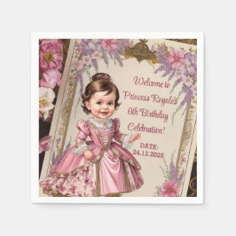 Charming Victorian 6e Birthday Pappersservett