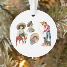 Charming Victorian Children and Hund Collage