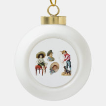 Charming Victorian Children and Hund Collage