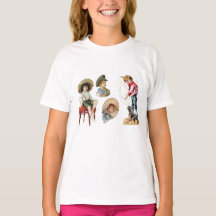 Charming Victorian Children and Hund Collage