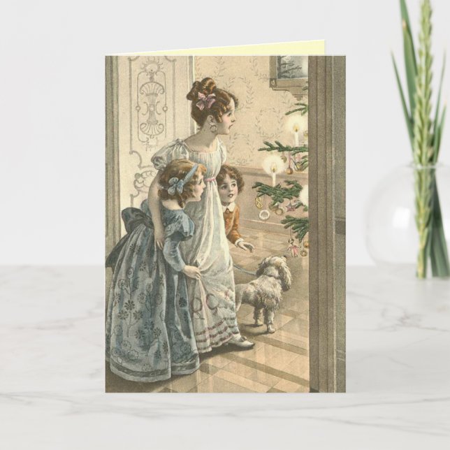 Charming Victorian Julkort Helgkort (Framsida)