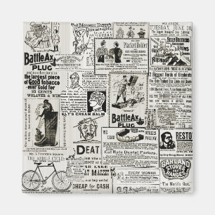 Charming Victorian Newspaper Ads Manar Women Magnet