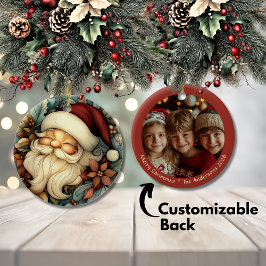 Charming Vintage jultomte Anpassade Julgransprydnad Keramik