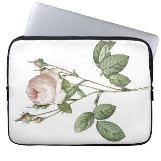 Charming Vit ros Botanical Laptop Fodral