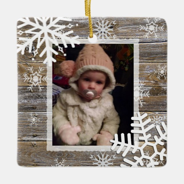 Charming Warm Helgdagars Photo Ornament (Framsida)