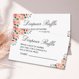 Charming Watercolor Floral Garden Tilläggskort