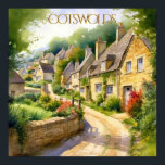 Charming Watercolor in the Cotswments Travel Poster<br><div class="desc">Denna poster representerar verkligen den magiska vision som vi har av detta lilla städer i Cotswints-regionen i Förenade kungariket - väg och husens och blommornas charm och bakgrunden till dem. Njut av den vackra poster för dig själv eller som gåva. Om du har frågor kan du skicka en chatta eller...</div>