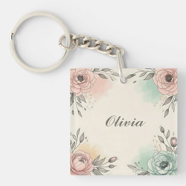 Charming Watercolor Sketchy Flowers (Framsidan)