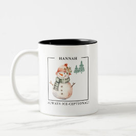 Charming Watercolor Snö-Woman Mugg