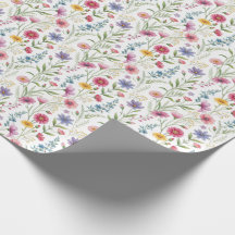 Charming Wildblomme Wrapping Papper