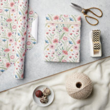 Charming Wildblomme Wrapping Papper