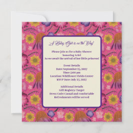 Charming Wildbloms Rosa Baby Shower