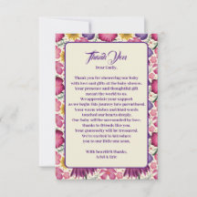 Charming Wildbloms Rosa Baby Shower