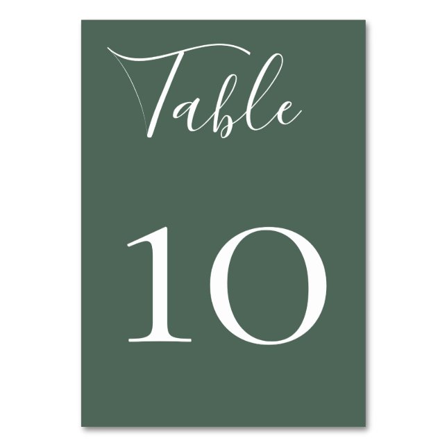 Charming Wildwood Bordsnummer Card (Framsidan)
