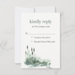 Charming Wildwood Reeds Bröllop OSA Card Kort
