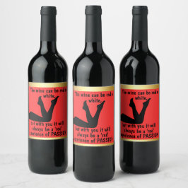 Charming Wine Labels to Win His Heart! Vinflaska Etikett
