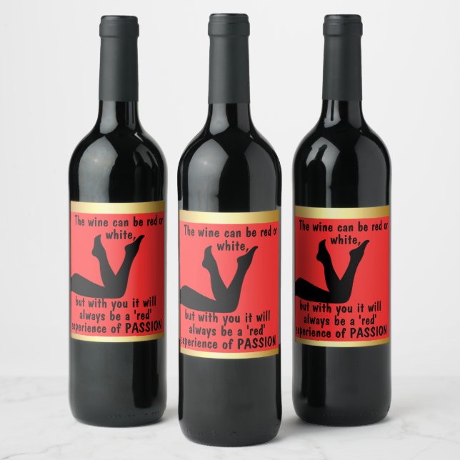 Charming Wine Labels to Win His Heart! Vinflaska Etikett (Flaskor)