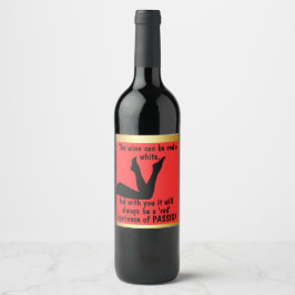 Charming Wine Labels to Win His Heart! Vinflaska Etikett