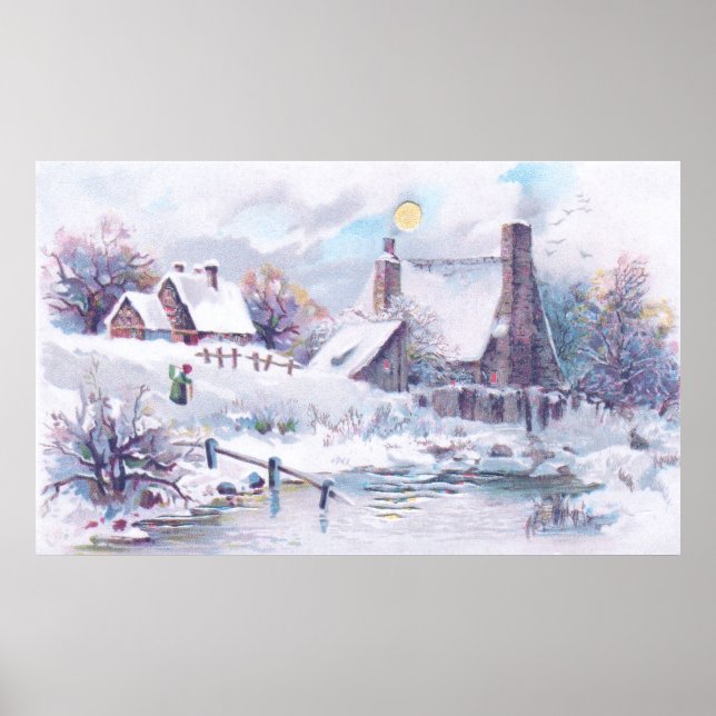 Charming Winter Scene Poster (Framsidan)