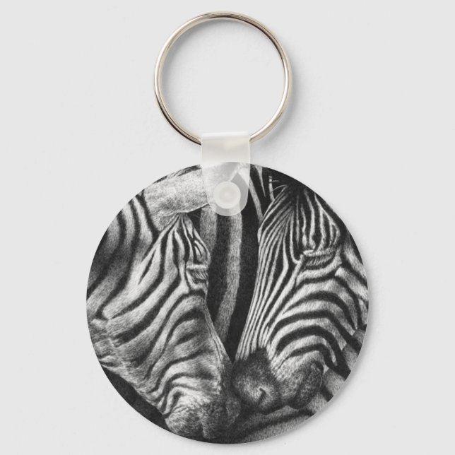 Charming Zebra Keychain Nyckelring (Framsida)