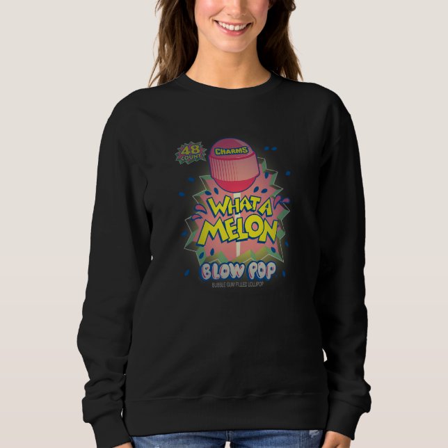 Charms Blow Pop What A Melon Broken Background T Shirt (Framsida)
