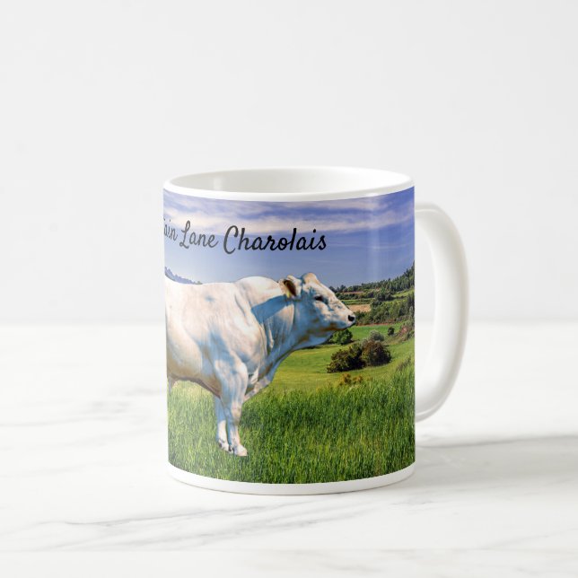 Charolais Bull  Kaffemugg (Framsida höger)