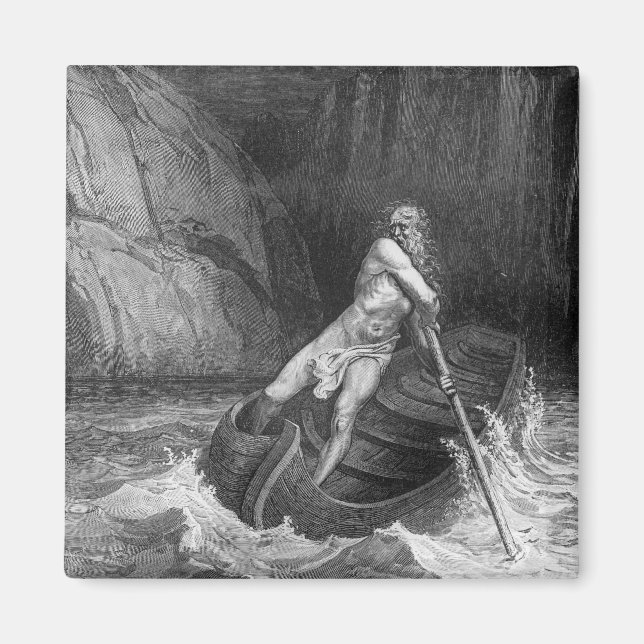 Charon, helvetets Ferryman Magnet (Framsidan)