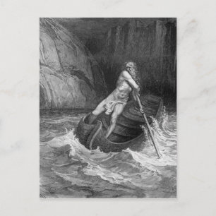Charon, helvetets Ferryman Vykort