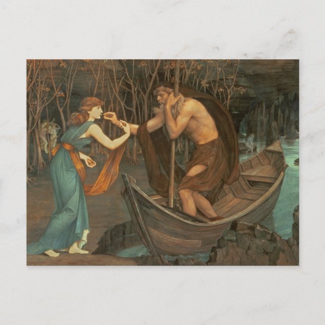 Charon och Psyche Vykort (Framsida)