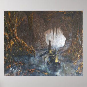 Charon, transportören.. 120 x 100 cm arbetsytans m poster
