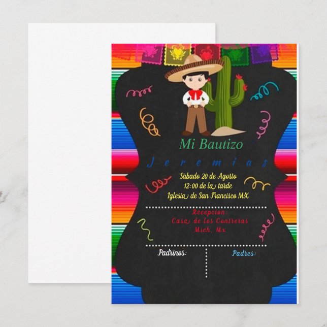 CHARRO BAUTIZO (Fram/baksida)