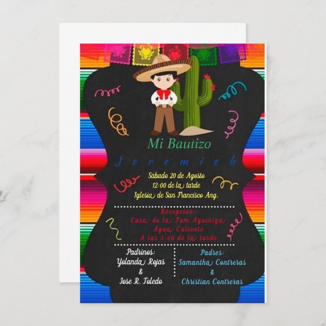 CHARRO BAUTIZO (Fram/baksida)