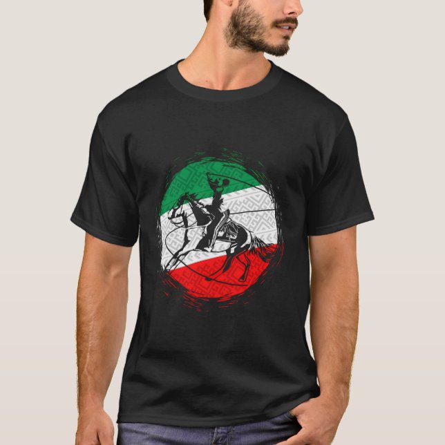 Charro Mexican Ranchero Charreria Charreada Ranch T Shirt (Framsida)