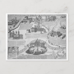 Charta Postalis Indulgentiae VII Ecclesiarum Urbis Vykort