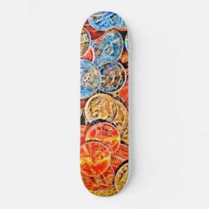Charterad valuta mini skateboard bräda 18,5 cm