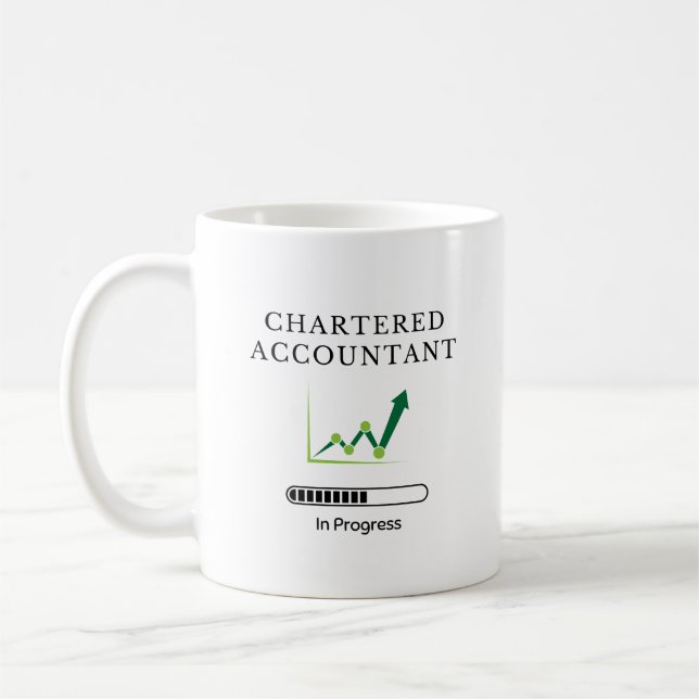 Chartered Accountant - Ley Finance Progress Gift Kaffemugg (Vänster)