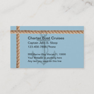 Charterfartygvisitkortar Visitkort