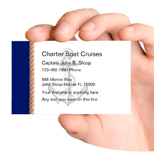 Charterfartygvisitkortar Visitkort