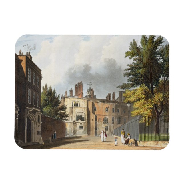 Charterhus från torget, från "Chs historia" Magnet (Horisontell)