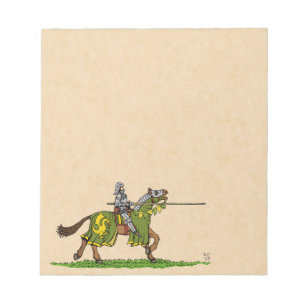 Charting Medieval Knight Anteckningsblock