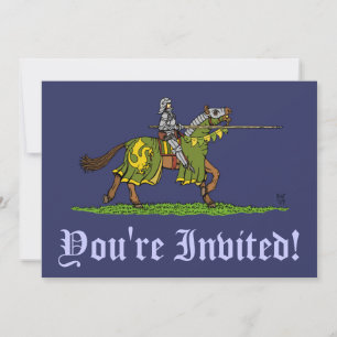 Charting Medieval Knight Inbjudningar