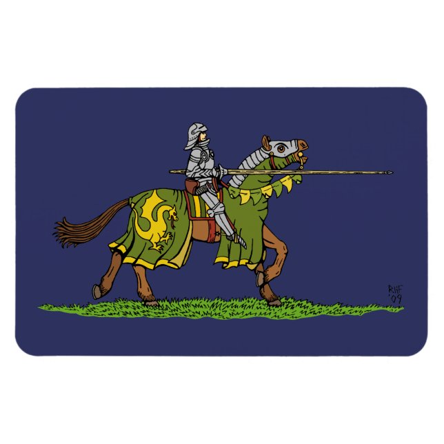 Charting Medieval Knight Magnet (Horisontell)
