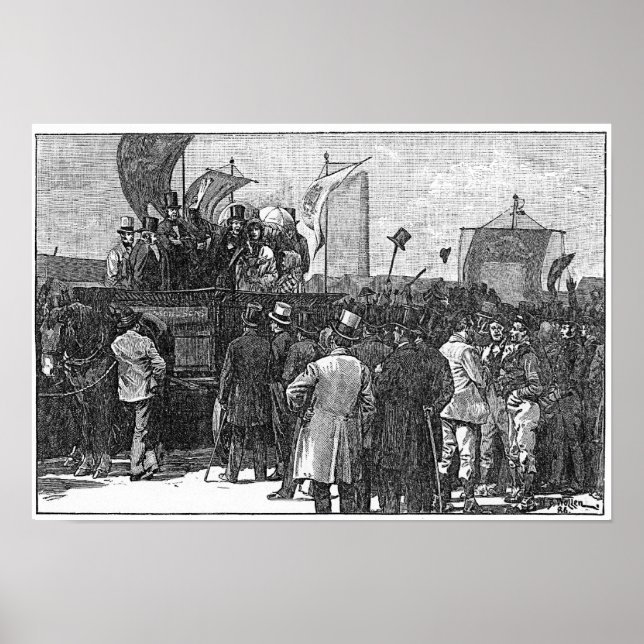Chartist Demonstration på Kennington Poster (Framsidan)
