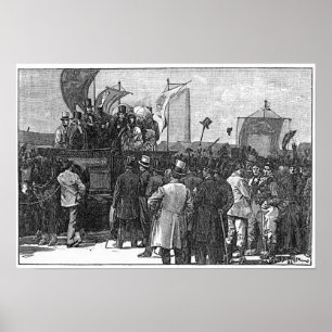 Chartistdemonstrationen på Kennington Poster
