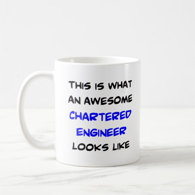 chartrade ingenjör, fantastisk kaffemugg (Vänster)