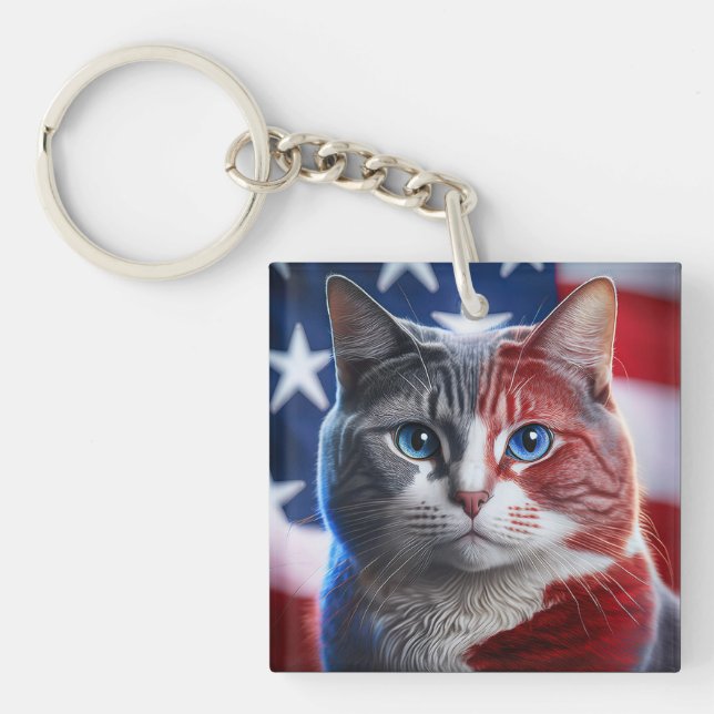 Chartreaux-ras med U.S.Flagga-bakgrund (Framsidan)