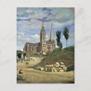 Chartres Cathedral, 1830 Vykort
