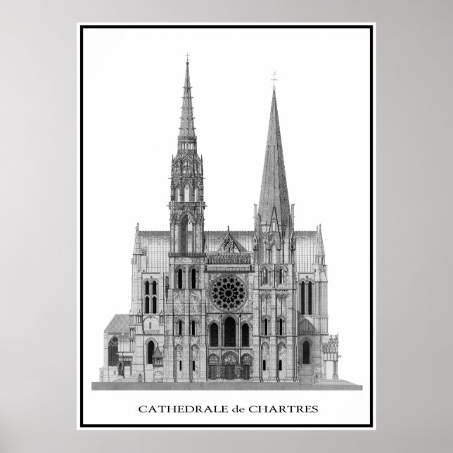 CHARTRES CATHEDRAL POSTER (Framsidan)